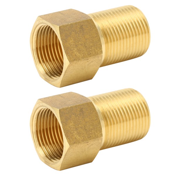 2 stk G3/4 Hage Slange Adapter Messing Joint Connector Rørtilbehør for Hagevanning 50mm