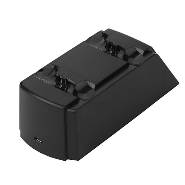2-in-1 USB-kaksoislaturi teline latausasema PS4-ohjaimelle LED-valolla