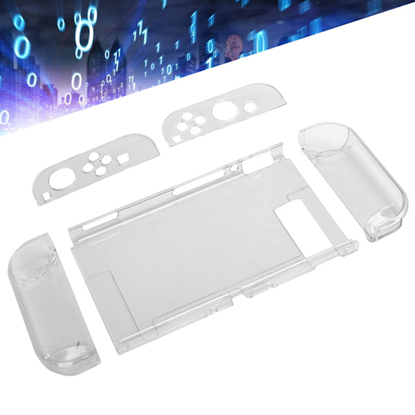 Skyddande skal för spelkonsol, TPU-skal, transparent, för Switch