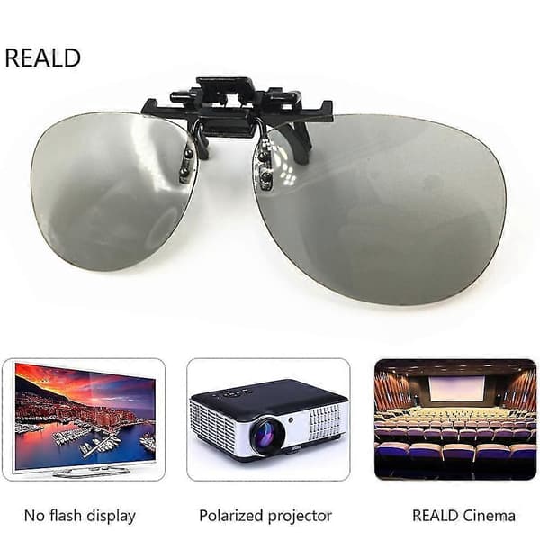 3D-briller Clip-on 3D Anaglyfbriller til brillebrugere