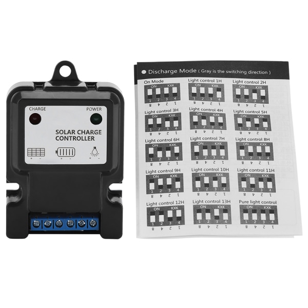 PWM Intelligent Solenergi Regulator Opladnings- og Afladningsmaskine Controller 3S6V/12V3A