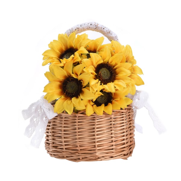 Legg til boblesøyler og boblebomull for å sende blomster, håndverk, blomsterkurver, blomsterkurver, små bærbare kurver [Girls' Basket Medium]