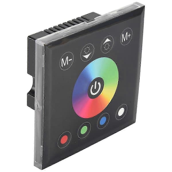 DC12V-24V RGB / RGBW Vægmonteret Touch Panel Controller Glaspanel Lysdæmperkontakt Controller til LE