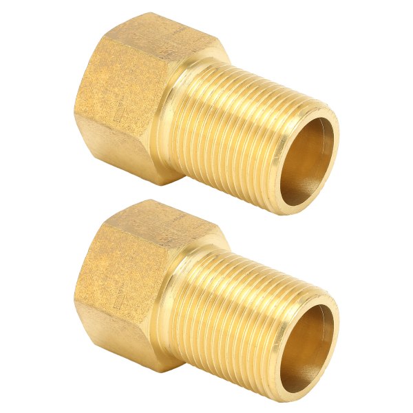 2 stk G3/4 Hage Slange Adapter Messing Joint Connector Rørtilbehør for Hagevanning 50mm