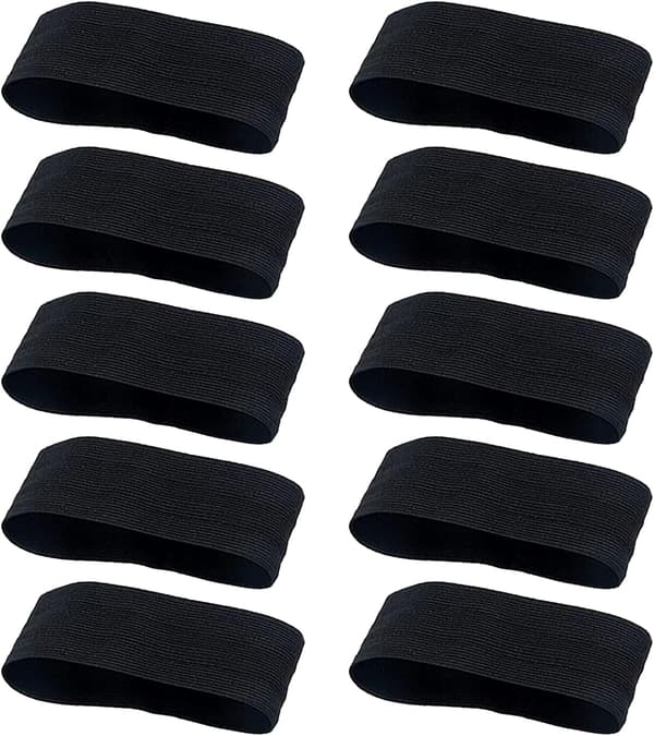 [02]10 stk sorte armbind fodbold, elastiske sorte armbind sørgebind, sorte armbind til fodbold, løb, respekt, begravelse