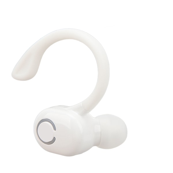Støyreduserende Bluetooth-hodesett V5.2 trådløs Bluetooth-øretelefon med mikrofon Lang standby Ultralett for Truckers Office White- W