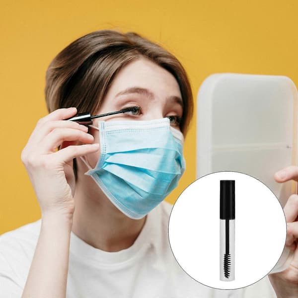 Eyelash Brush Tubes for Liquid Holding 6 Pcs Empty Mascara Tubes Black