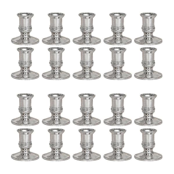 10 par/förpackning Middagsbord Heminredning Romantisk Ljusstake För Vardagsrum Bas GuanGuan Silver