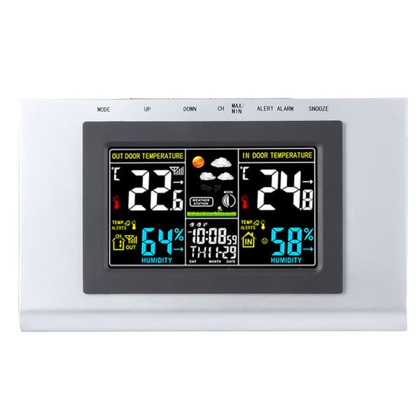 TS H127G Digitalt Termometer Hygrometer med Kalendervisning