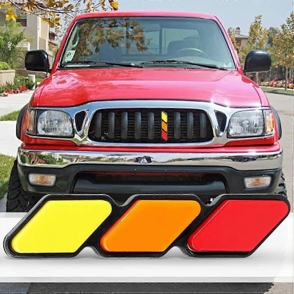Trefarvet frontgrill-emblem til Toyota Tacoma 4Runner Highlander RAV4