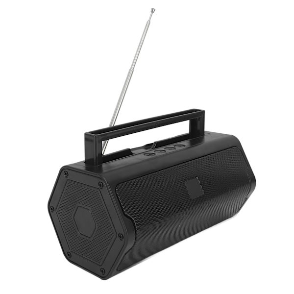 AM FM Radio Utendørs V6 Bluetooth-høyttaler Bærbar radio med teleskopisk stangantenne