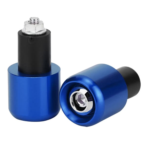 2st 22mm Motorcykelstyre Ändplugg Blå Modifieringstillbehör