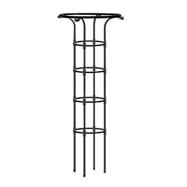 Enkelt cirkel paraply blomsterstand - sort, højde 155CM, cirkel diameter 25CM