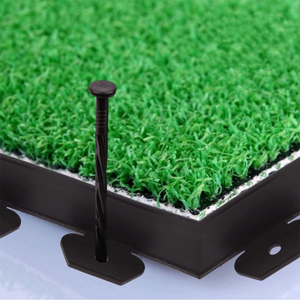 Havearbejde græs- og stenisoleringsbælte havegulv højdensitet PE plasthegn-10 meter grønt (med 30 søm, søm 20 cm lange) Materiale: PE