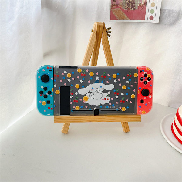 Skyddande Skal för Spelkonsol, Cartoon Transparent Delad Fallskyddsskydd för Switch Typ 4
