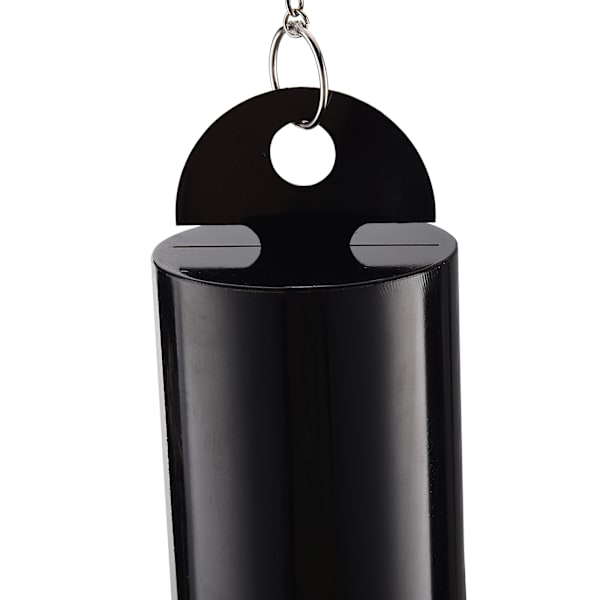 Ulkoilma retro kello yksittäinen metalli tuulikello pihakoriste Heroic Windbell (musta suuri tuote koko 9cm halkaisijaltaan, riippuva pituus 50cm)