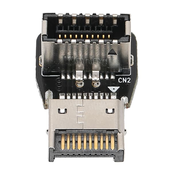Intern Anslutning Moderkort USB3.1 10G Typ E 90 Graders Vinkeladapter Frontpanel PH74-B 10354