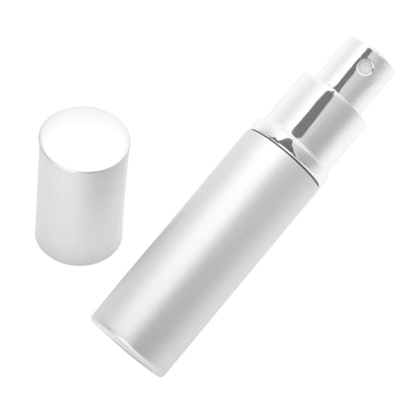10 ml påfyllningsbar parfymflaska bärbar tom pump lotion parfymförstörare silver