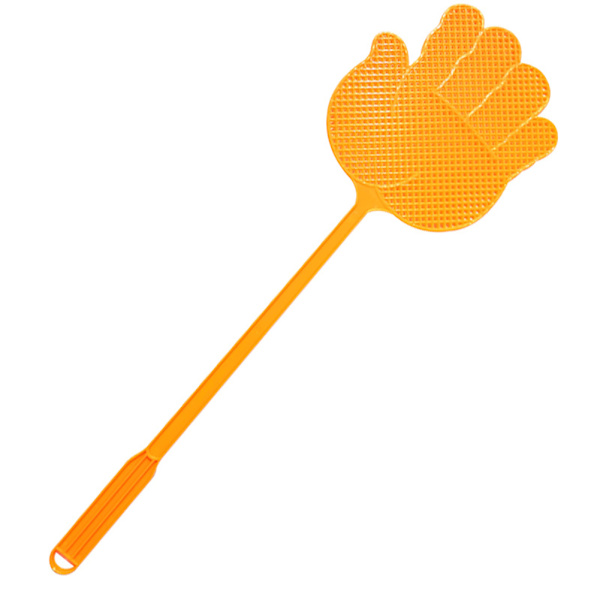 6 st Flyracketar i Plast med Långt Handtag, Flera Färger, Anti-Skadedjur