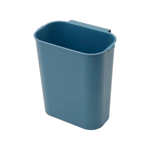Bekväm papperskorg väggmonterad sparar utrymme 5L stor kapacitet kök sovrum vardagsrum Blue