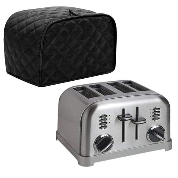[02]Toaster Dust Cover, Bread Baker, 2/4-Slice Toaster black black M