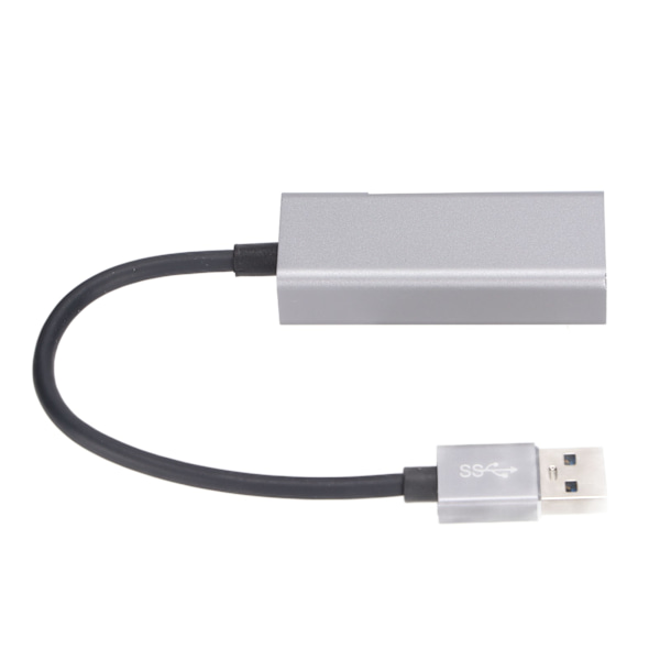 USB 3.0 Ethernet Adapter i Aluminium - Gigabit Ethernet Netværksadapter Kompatibel med Switch, Bærbar PC