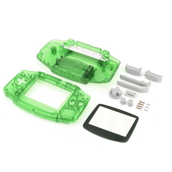 Hölje Hus Shell Pack Cover Kit Delar Ersättningsmän för GBA Transparent Green