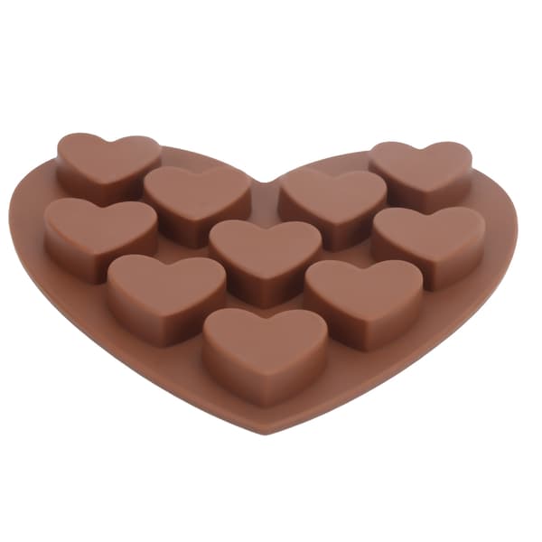 Hjerteformet silikone chokoladeforme NonStick bageform DIY kage slik bageudstyr