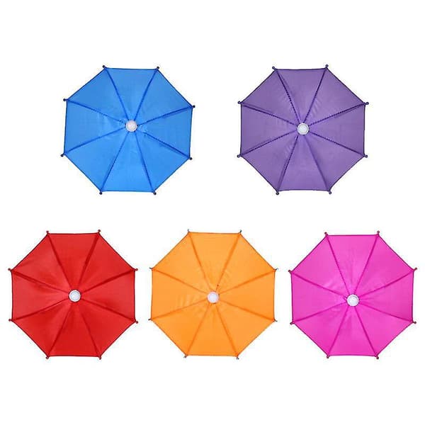 5 stk. Mini Paraply Leke