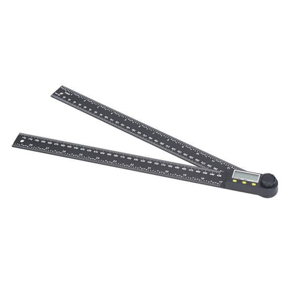 Elektronisk vinkellinjal LCD digital display gradskiva med batteri 0‑300 mm 0‑360 grader