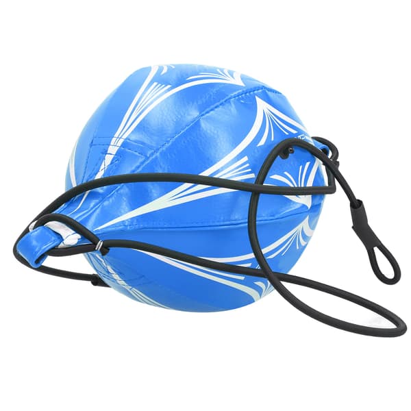 Blå Rombmönster Boxningsboll Elasticitet Träningsutrustning