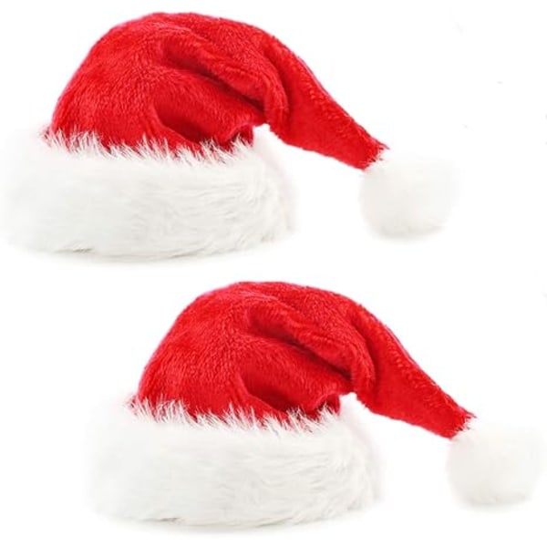Julelue, nisselue, juleferielue for voksne , Unisex Velvet Comfort-julehatter Ekstra tykk Klassisk pels til jul Nyttår Festlig