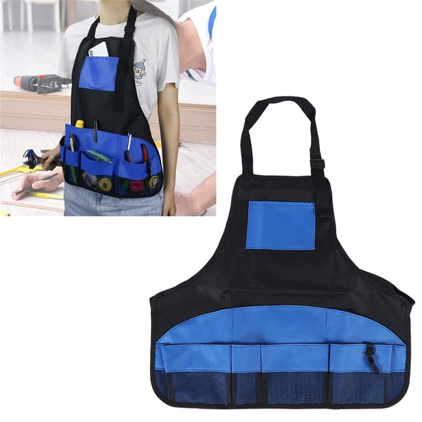 Multifunksjonelt Justerbart Hageforkle i Polyester med Lommer Verktøy Forkle Organizer
