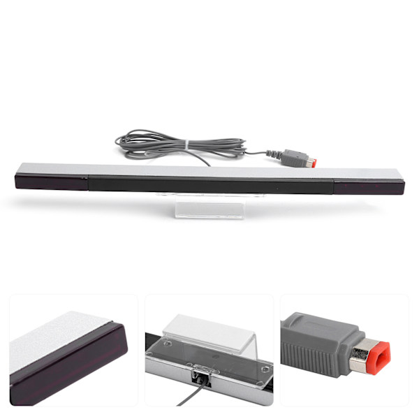 ABS Silver Rörelsedetekterande Bar Infraröd Stråle Inductor Ersättning för Wii/Wii U Konsol