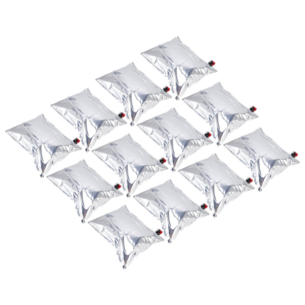 12 stk Vannbeholder Foldbar Varmebevaring Nødvannspose med Kran for Camping