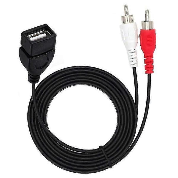RCA han til USB 2.0 hun konverterkabel 0,2m