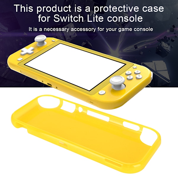 Myk TPU Beskyttende Deksel for Spillkonsoll Anti-Skli Tilbehør for Switch Lite Konsoll Gul