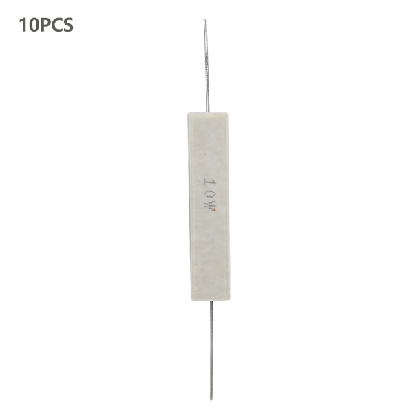 10-pak Cementmodstande, 10W Effekt, Høj Præcision ±5%, Stabil Ydeevne (8 Ohm)