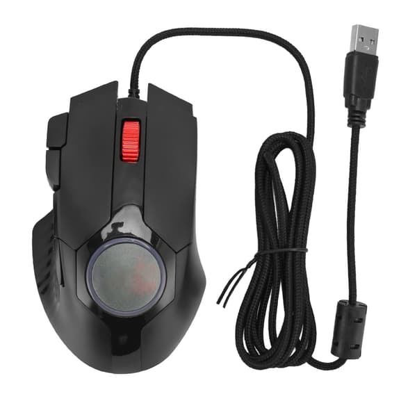 Trådløs Gaming Mus 7200 DPI RGB Baggrundsbelyst 8 Programmerbare Knapper Ildknap til PC Laptop
