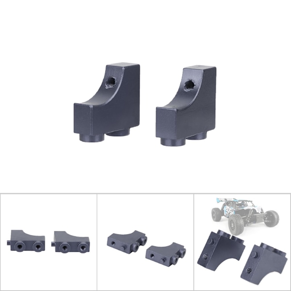 2 stk. RC Bil Servo Beslag Model Tilpasset VRX RH1043 RH1045 (10696T Titanium Farve)