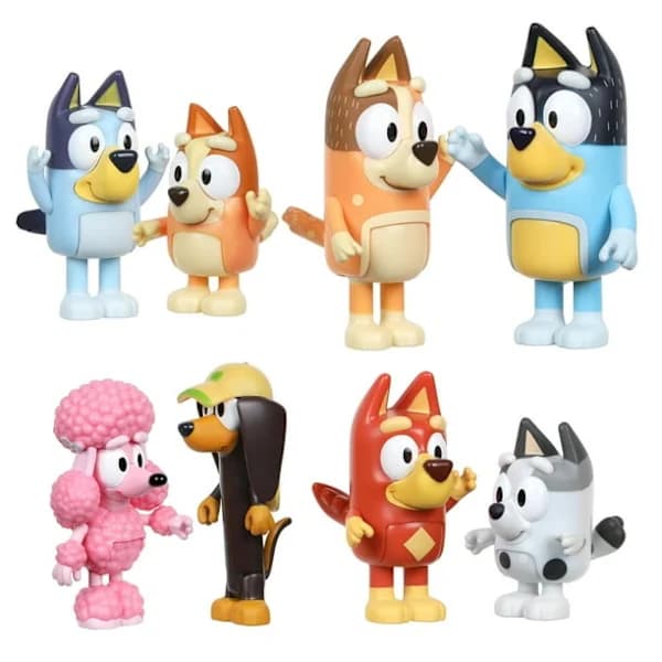 Bluey Figursæt med 8 Dele