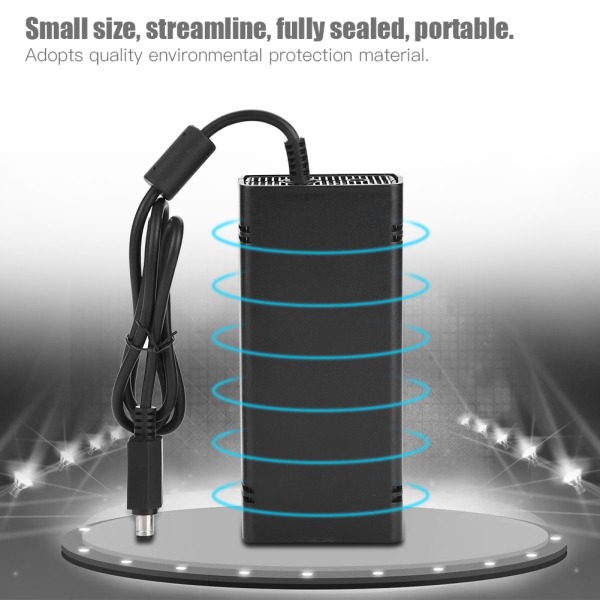 Universal Strømforsyningsmursten Oplader Strømadapter Kabelledning Til XBOX 360 SLIM (EU Stik)
