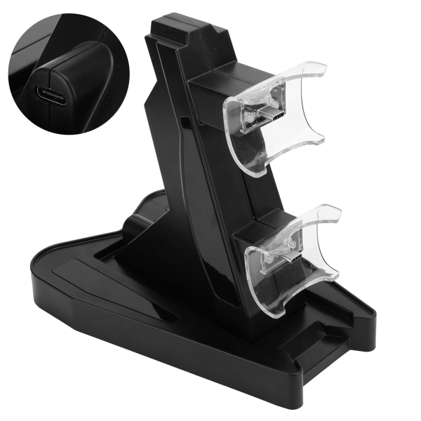 DOBE Game Controller Ladestasjon TypeC for PS5 Gamepad for Dual Sense-kontroller (svart) - W