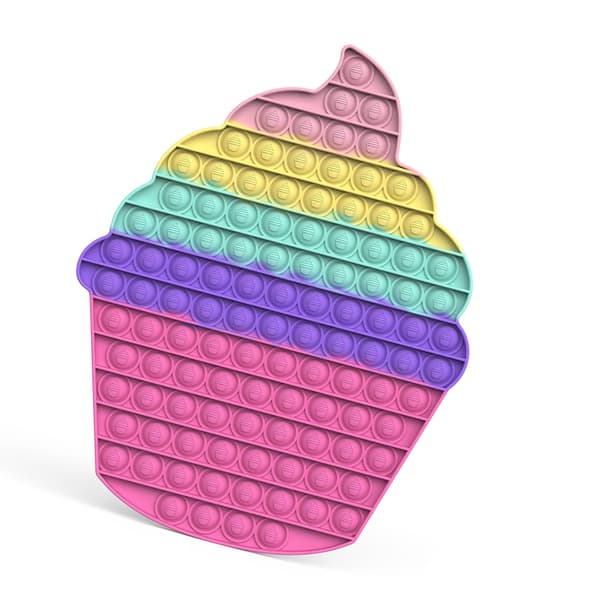 Push Bubble Sensorisk Leksak Silikon Pedagogisk Stressavlastare Spel Pressa Sensorisk Bräda Typ 2