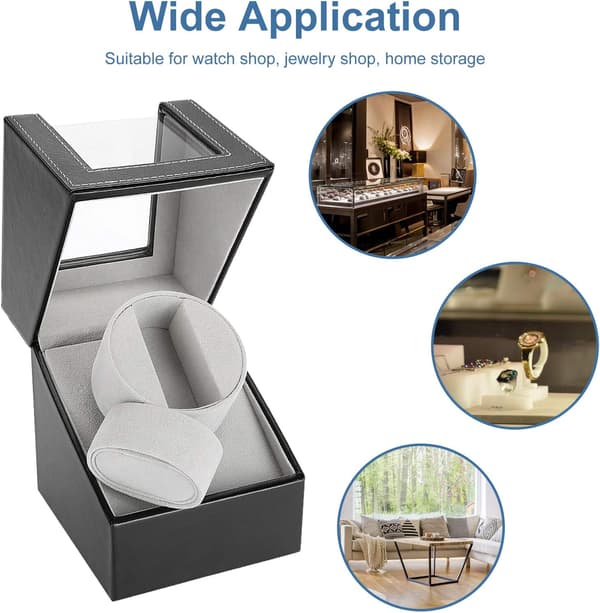 【bt02】Automatic Watch Winder, Dustproof Box, Single Automatic Mechanical Watch Winder