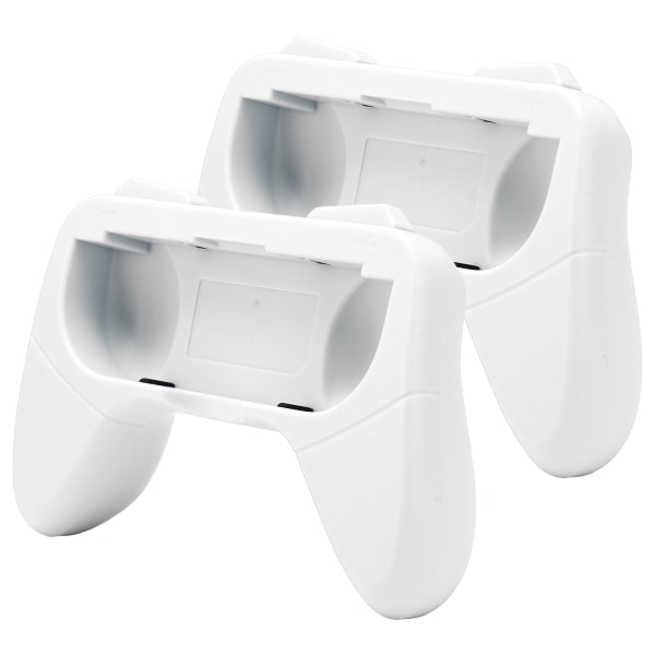 Håndgrepsslitasjebestandig komforthåndtaksett med 2 beskyttelsesputer for bryter OLED-kontroller White