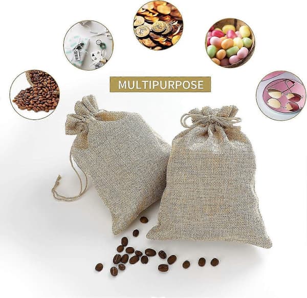 24 stk. juteposer - Julekalender og håndverk 7cm*9cm