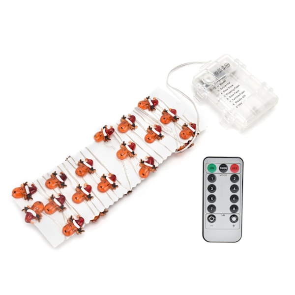 30 LED Batteridrevne Elg Lyslenker, 3m Varmt Hvit, 8 Lysmoduser & Timer – Perfekt for Høytidsdekor