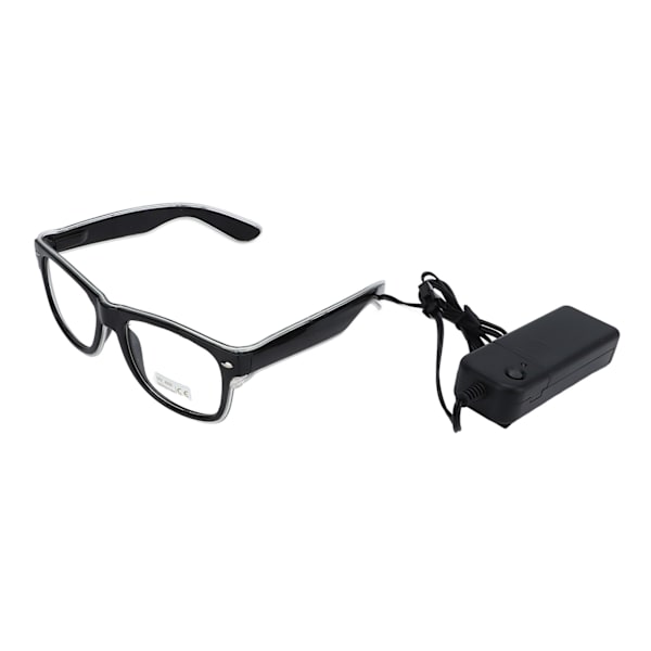 EL Luminous Glasses 3 Belysningslägen LED-glasögon Blinkande LED Luminous Glasses för Festivaler Nattklubbar Rött Ljus