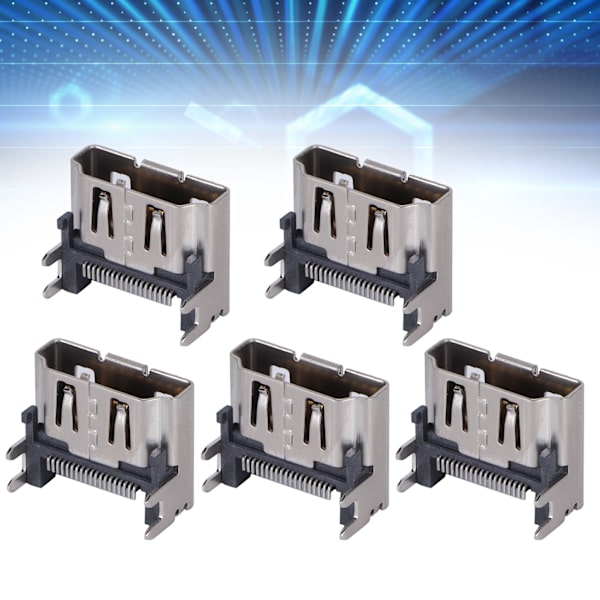 5 stk. Spilkonsol HDMI Stikkontakt Port Interface Connector Udskiftning til PS4 SLIM/PRO